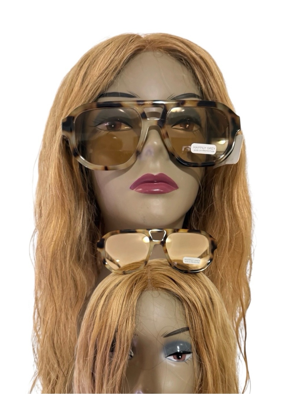 Oversized Tortoiseshell Women's Sunglasses - Brown Gradient Lenses